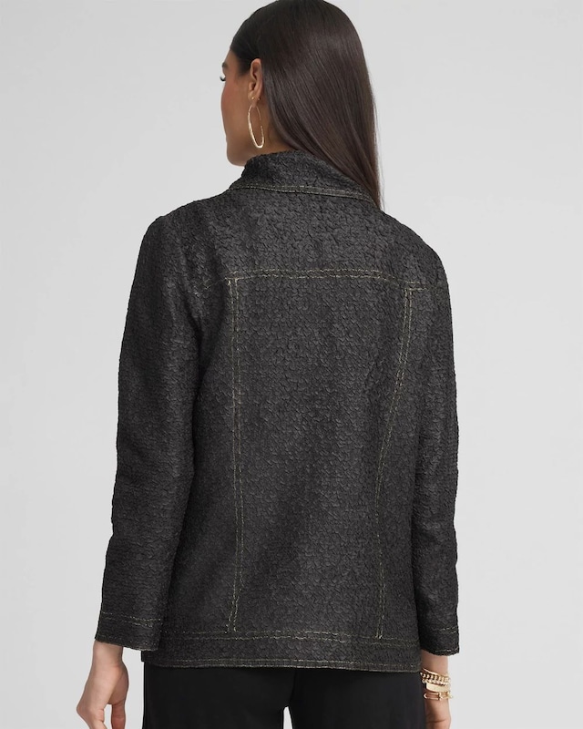 Travelers Collection Denim-Look Jacket - image 3